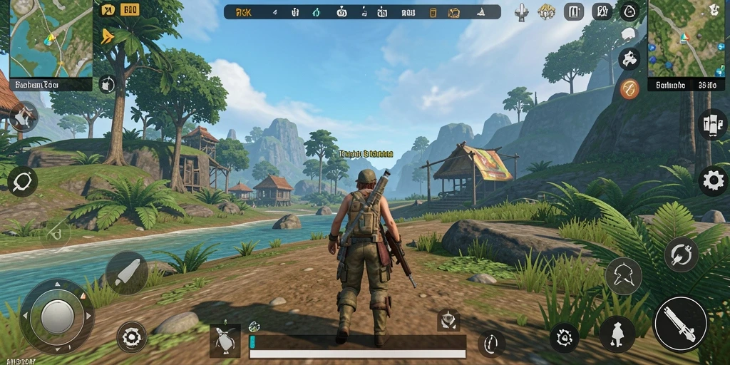 Screenshot gameplay 73K menampilkan petualangan eksplorasi yang mendebarkan.