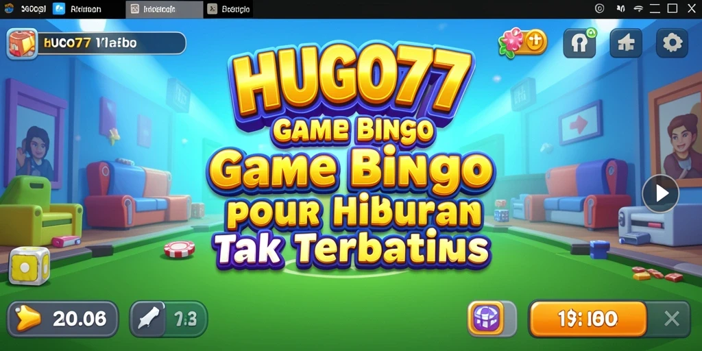 Tampilan gameplay <strong>HUGO77</strong> yang menarik dengan desain Bingo yang cerah.