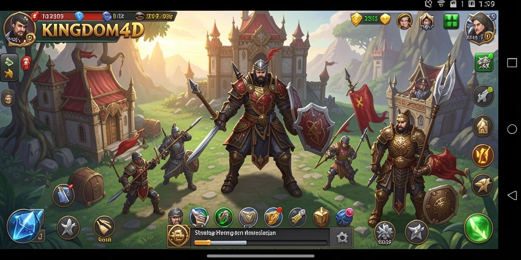 Tampilan gameplay KINGDOM4D yang menegangkan dan strategis.