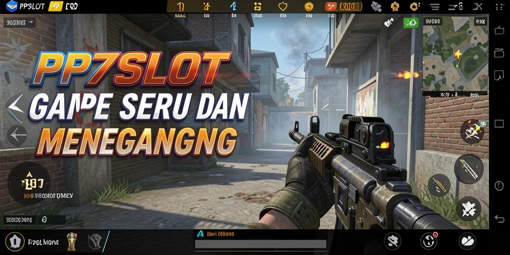 Screenshot menunjukkan aksi menegangkan dalam PP7SLOT dengan grafis realistis.