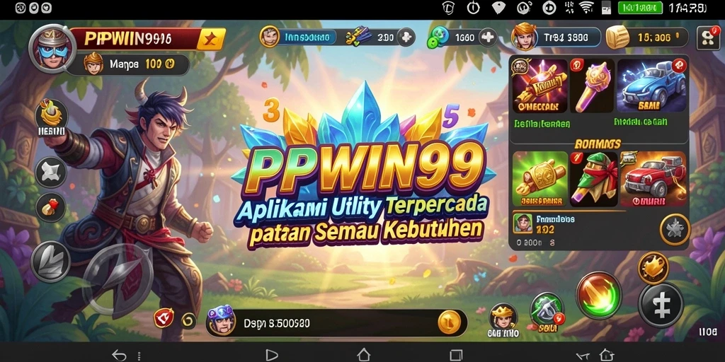 Tampilan screenshot PPWIN99 menampilkan fitur-fitur utama aplikasi Utility.