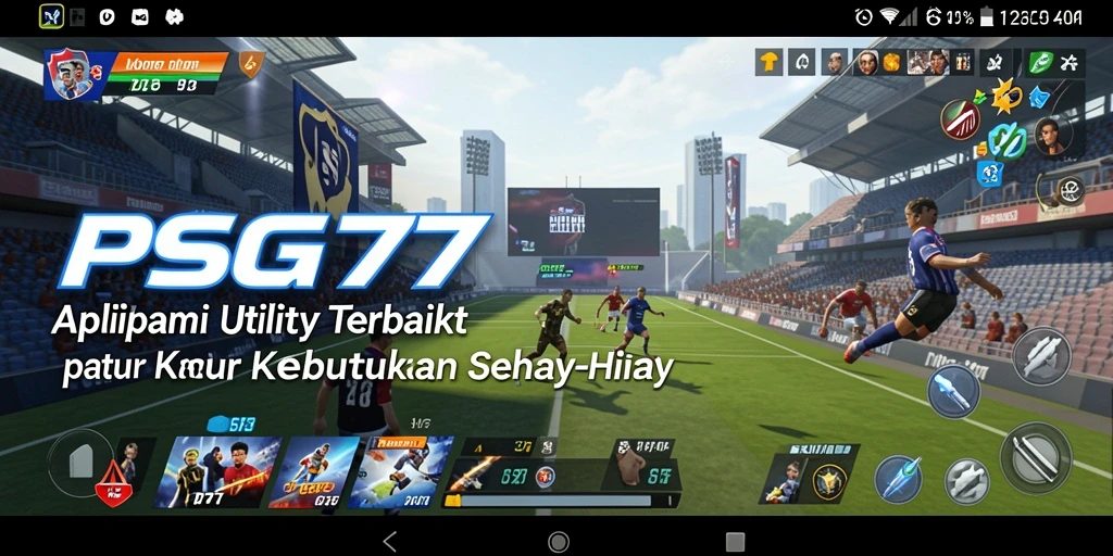 Screenshot utama PSG77 menampilkan antarmuka aplikasi yang intuitif dan fungsional.