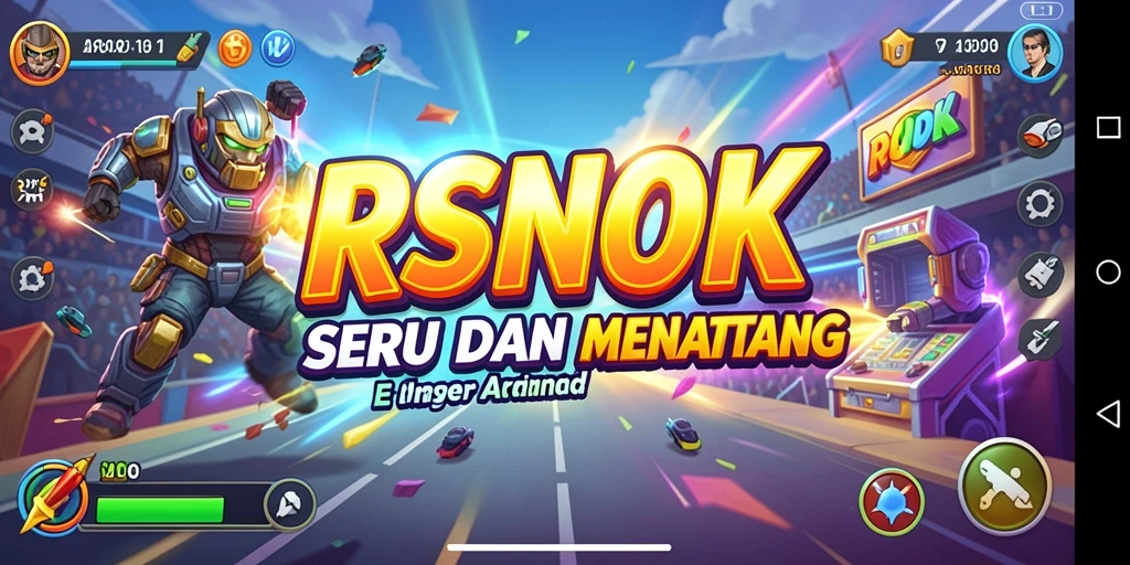 Tampilan gameplay RSNOK yang penuh aksi dan tantangan.