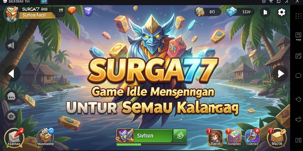 Menampilkan aksi seru gameplay Idle di SURGA77.